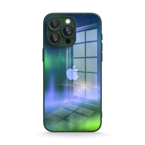 Optisch magnetisch-paars groen - iPhone-hoesje