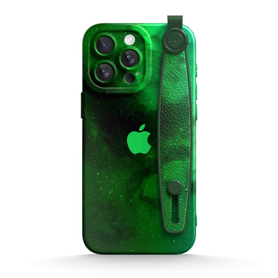 Night Star Green - iPhone Wrist Strap Case