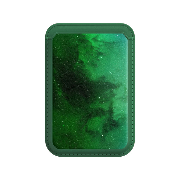Night Star Green - iPhone Leather Wallet