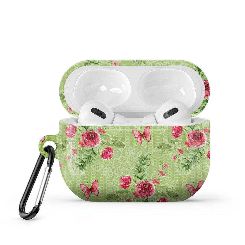 Butterfly Among Flowers - AirPods Case