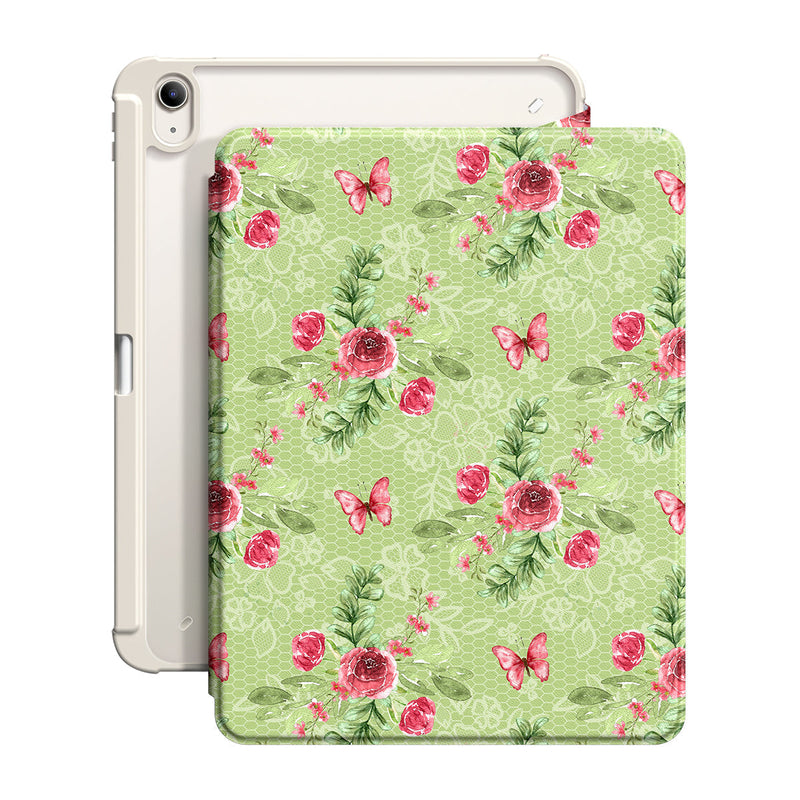 Butterfly Among Flowers - iPad Case