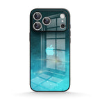Fluorescent Star Blue - iPhone Glass Case