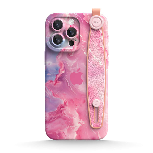 Jadeite Pink - iPhone Wrist Strap Case