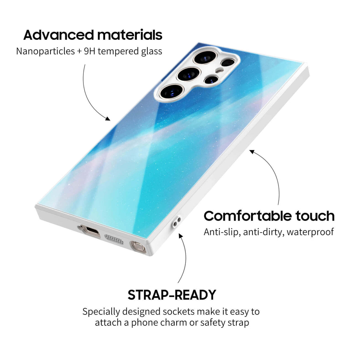 Blauw lichtgradiënt - Samsung hoesje