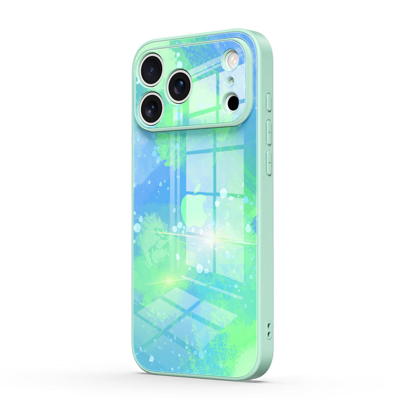 Fluorescent Jellyfish - iPhone Glass Case