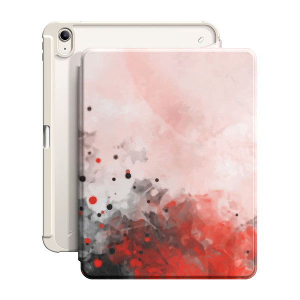 Splash Ink Red - iPad Snap 360° Stand Impact Resistant Case