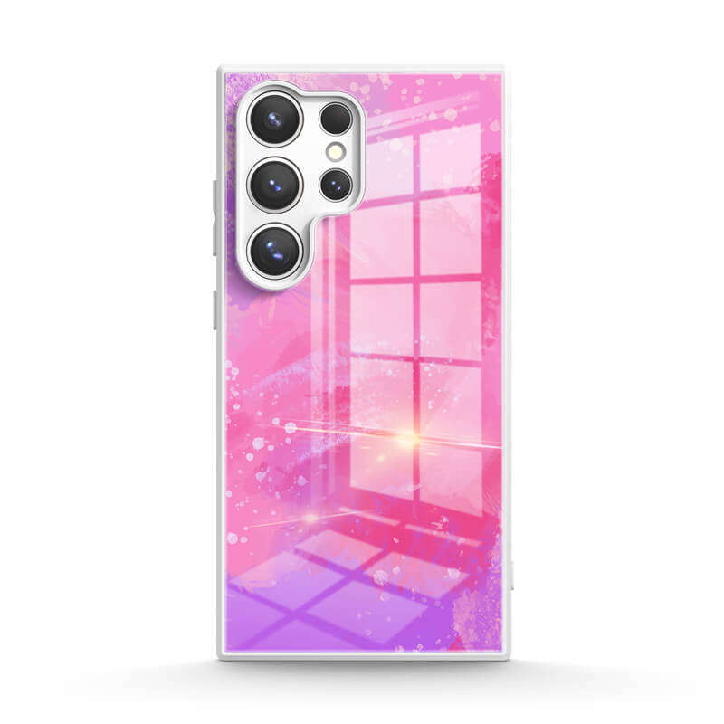 Roze Paars Koraal - Samsung hoesje