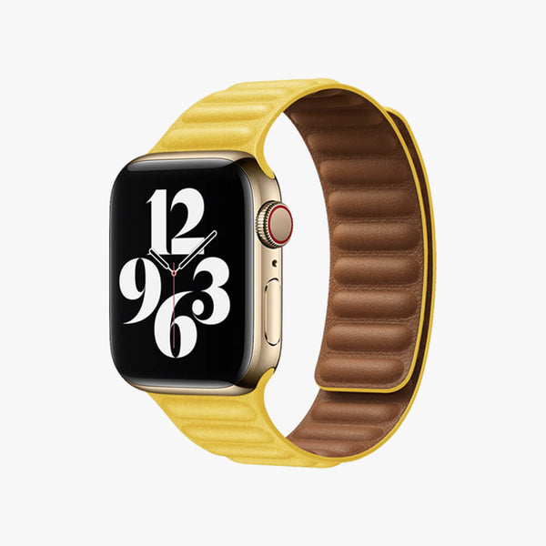 Bracelet de montre jaune clair