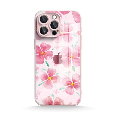 Pink Peach Blossom - iPhone Glass Case