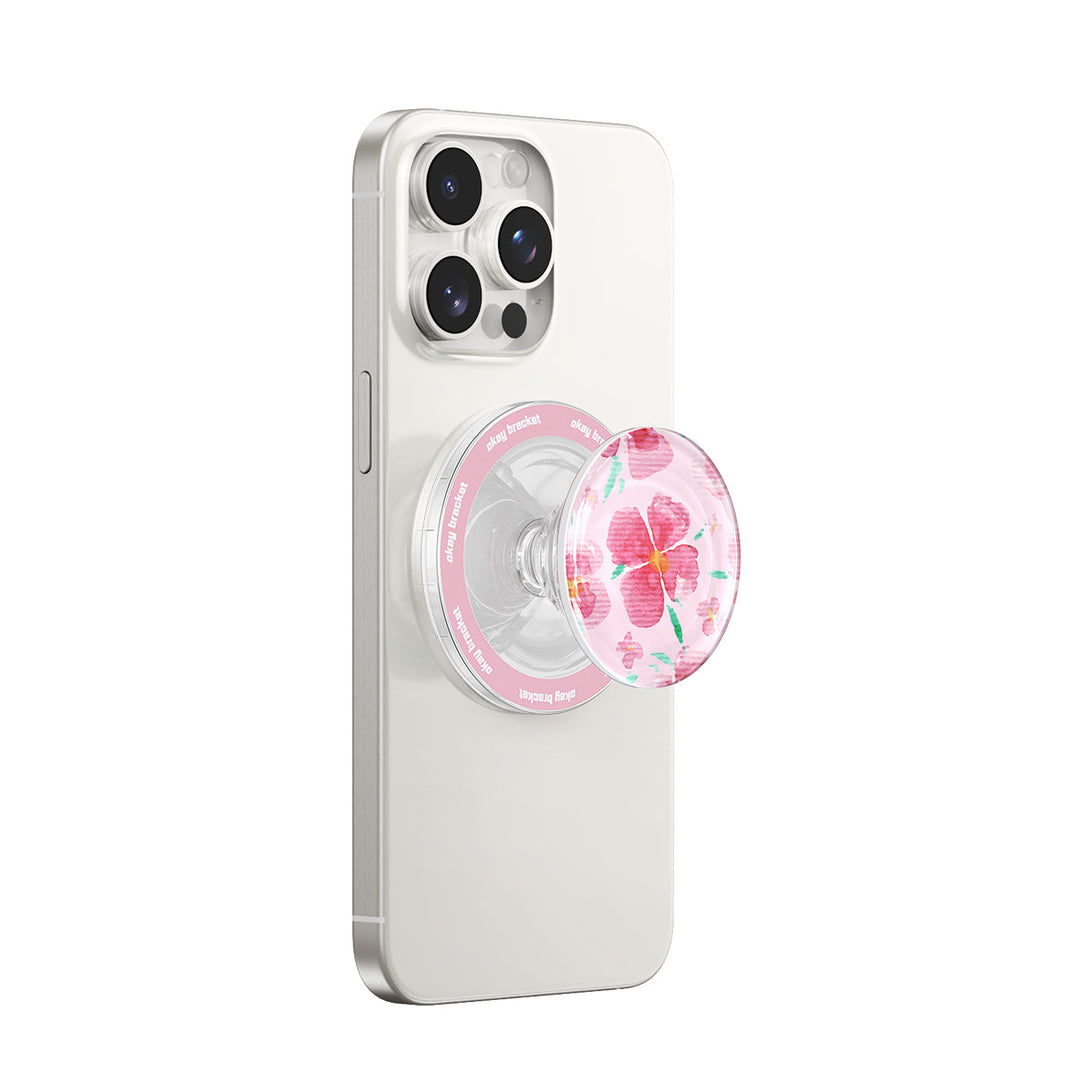 Pink Peach Blossom - AirBag Grip For MagSafe