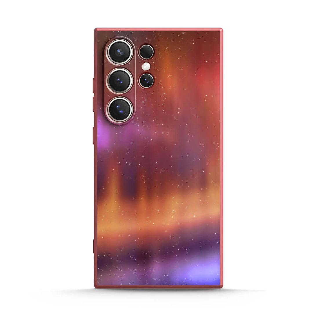 Optisch magnetisch-oranje paars - Samsung hoesje