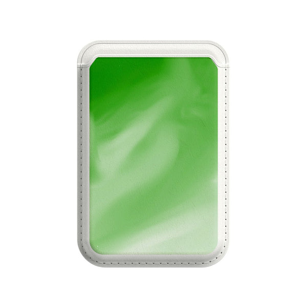 Green White - iPhone Leather Wallet