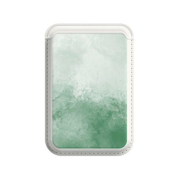 Hidden Mist Green - iPhone Leather Wallet
