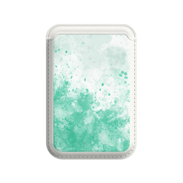 Splash Green - iPhone Leather Wallet