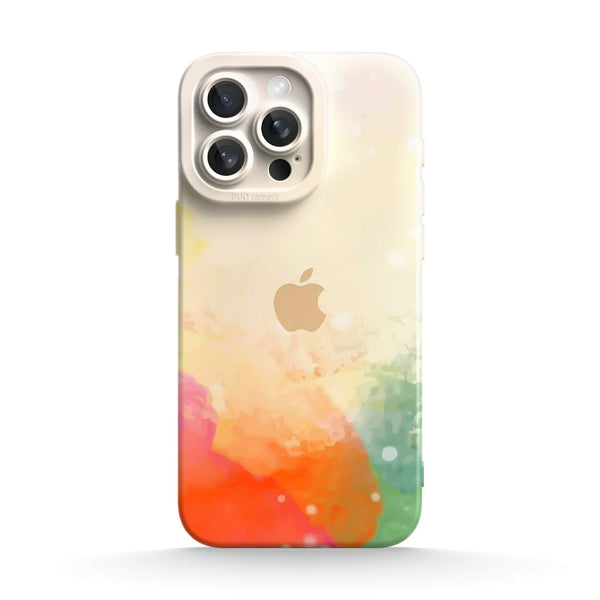 Sputter Groen Oranje Poeder - iPhone Hoesje