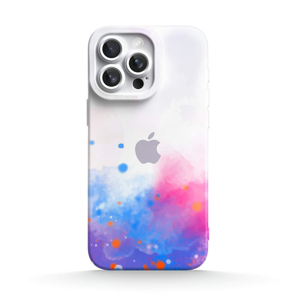 Sputter Roze Blauw Paars - iPhone Hoesje