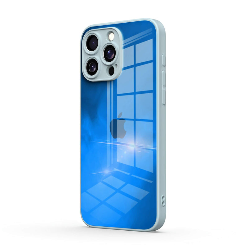 Blue Object - iPhone Glass Case