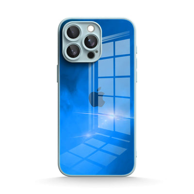 Blue Object - iPhone Glass Case