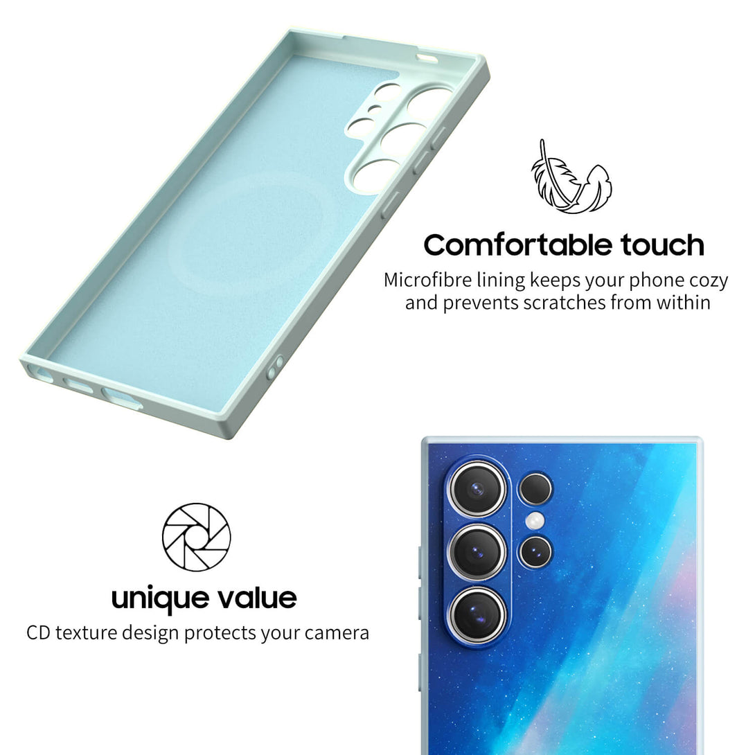 Blauw lichtgradiënt - Samsung hoesje