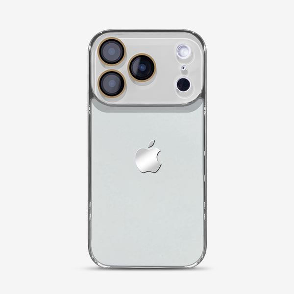 Zilver Wit - iPhone Case (Lensbescherming)