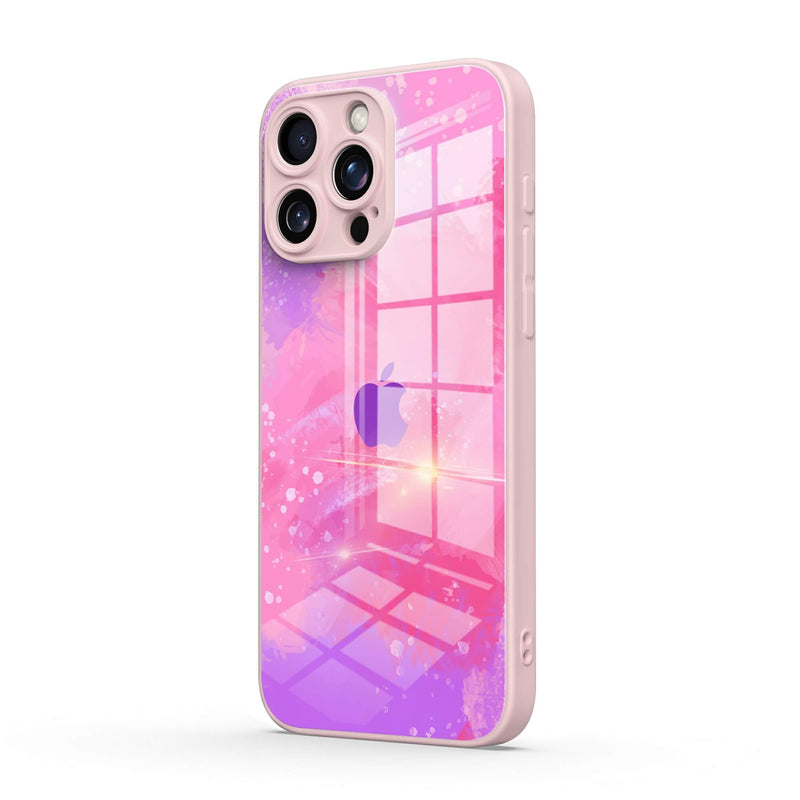 Pink Purple Coral - iPhone Glass Case