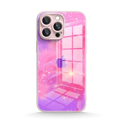 Pink Purple Coral - iPhone Glass Case