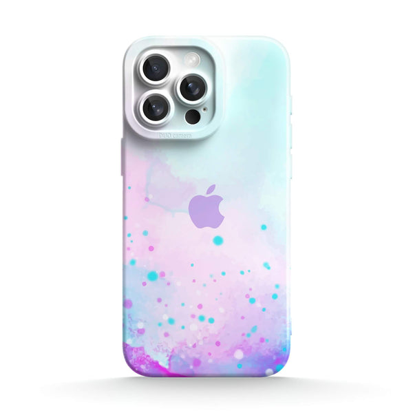 Aquarel Roze Blauw - iPhone Hoesje